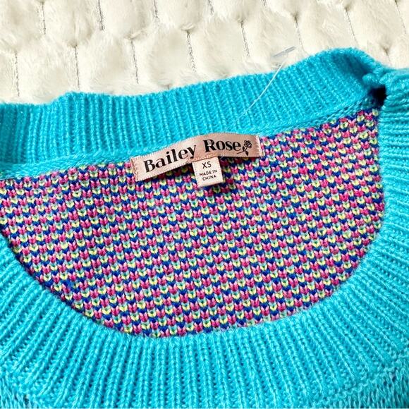 NWOT Bailey Rose Floral Oversized Sweater Size XS - Picture 5 of 7